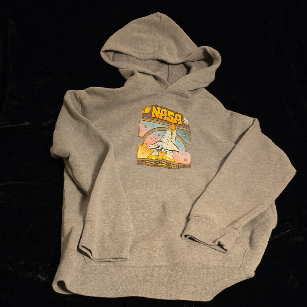 Old Navy Gray Hooded NASA Sweatshirt